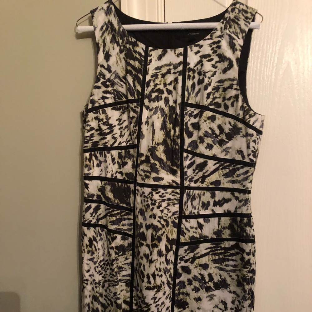 Animal print sleeveless dress